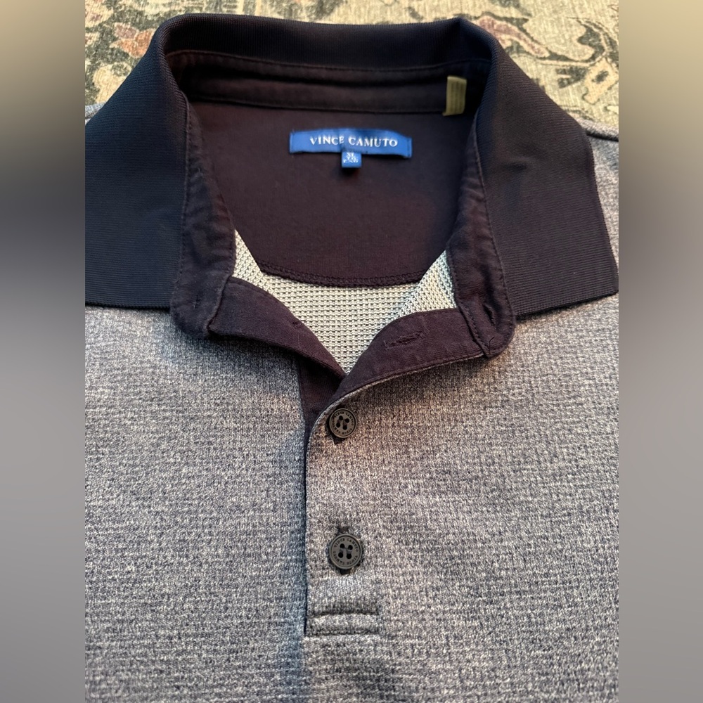 Vince Camuto Men's Charcoal Polo Shirt